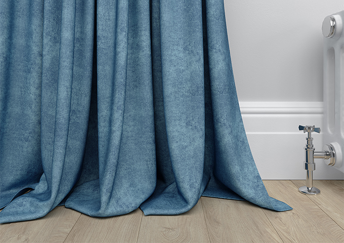 Florence Faux Suede, Prussian Blue - Made to Measure Curtains - Image 6